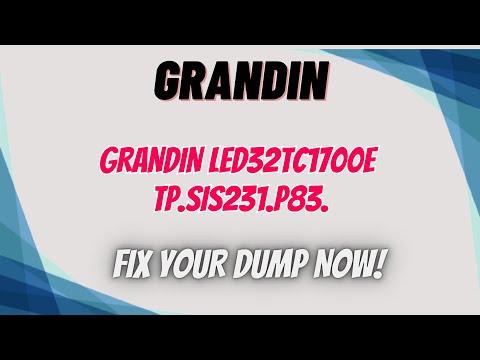 GRANDIN LED32TC1700E firmware update tutorial video thumbnail