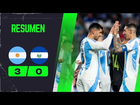 Argentina vs El Salvador 3-0 Resumen y Goles 2024 HD