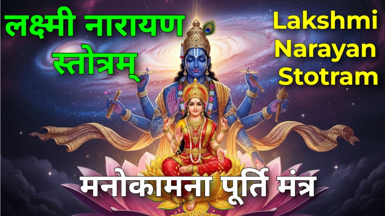 मनोकामना पूर्ति मंत्र | जीवन के संकटों से रक्षा | लक्ष्मी नारायण स्तोत्रम् | Lakshmi Narayan Stotram