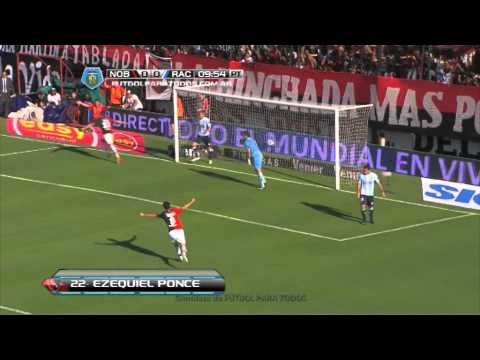Gol Ponce.  Newell's 1 - Racing 0. Final 2014. Fecha 8. Fútbol Para Todos.