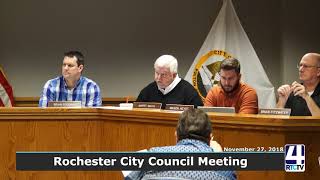 Rochester City Council 11-27-18