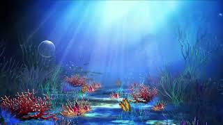 Under the sea ocean fish swimming background video for cartoon animation @vfxtools