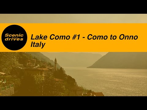 Lake Como #1 - Como to Onno in Italy - Slow TV. Scenic drives - The road trip quarterly