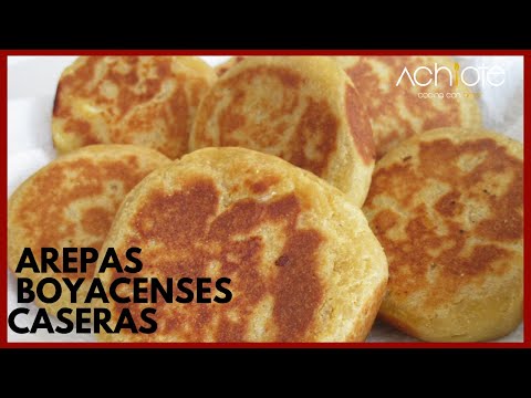CÓMO HACER AREPAS BOYACENSES CASERAS - Arepas Colombianas dulces y rellenas de Queso Fresco