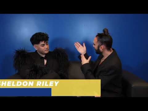 Sheldon Riley - and Conchita Wurst chat in Netherlands