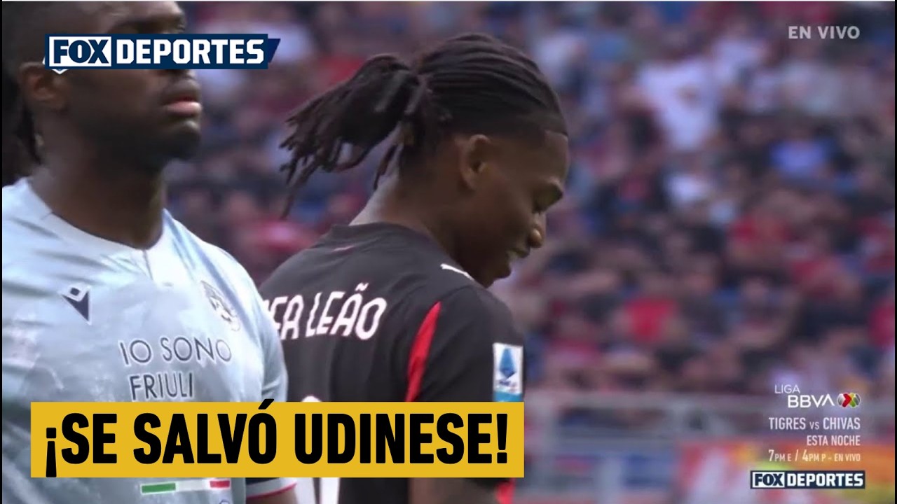 😲🔥 OPORTUNIDAD DE RAFAEL LEÃO | Milan 0-0 Udinese | Serie A 2026 | Jornada 32