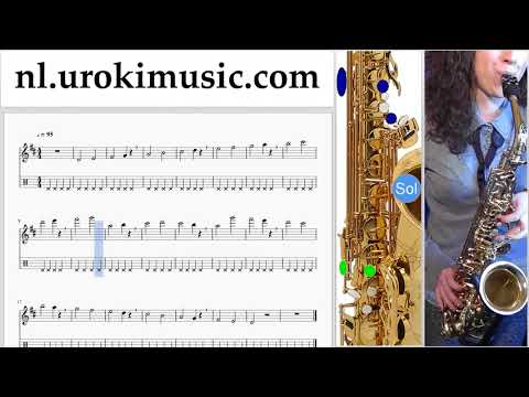 Saxofoonles (Alt) Carlos Vives, Sebastian Yatra - Robarte un Beso Muzieknoten Cursus Deel#1 um-i374