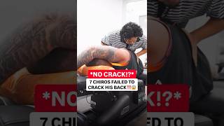 Is your Back TOO HARD to Crack⁉️#chiropractic #backpain #neckpain #trending