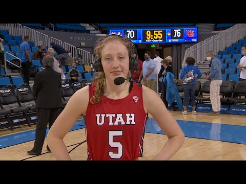 Gianna Kneepkens talks Utah's quick turnaround to grab a win at UCLA