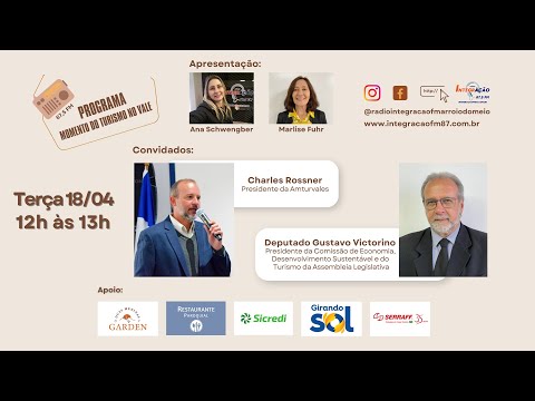Entrevista com os representantes do turismo regional e estadual
