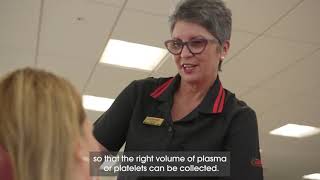 How do you donate Plasma and Platelets