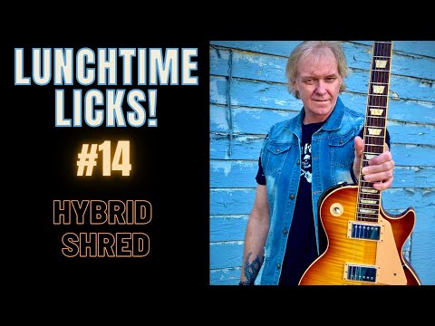Jeff Marshall's LUNCHTIME LICKS #14 - Hybrid Shred - Guitar Lesson