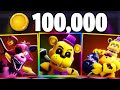 I Summoned 100 000 COINS For SHINY NIGHTMARE Golden Freddy