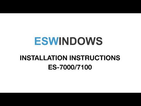 ESWindows Installation Instructions ES - 7000/7100