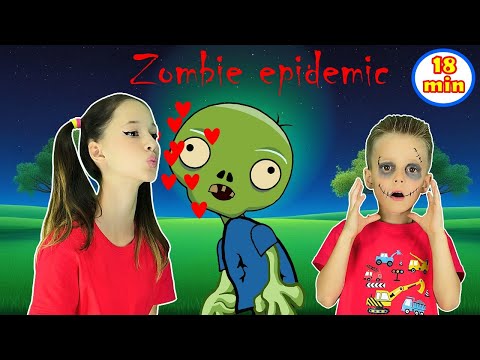 Zombie Epidemic Song + I Am Zombie Song + MORE Kids Halloween Song | Zombie Dance #ZombieEpidemic