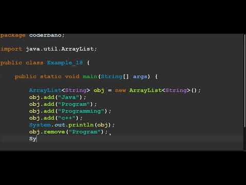 Java How To Remove Element From Arraylist