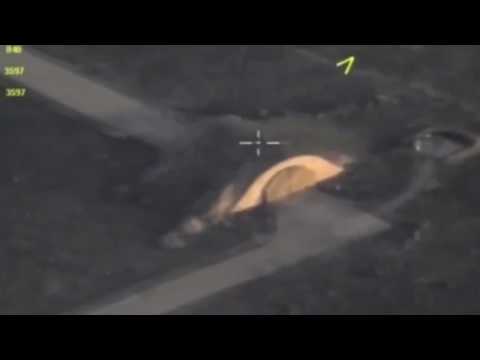 Russian drone shows Syrian air base after U.S. attack