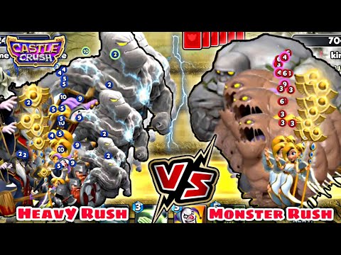 Castle Crush 🔥 SUPER HEAVY RUSH 🆚 MONSTER SIZE MUD RUSH 🔥 Never Seen Before 🔥 Castle Crush Gameplay