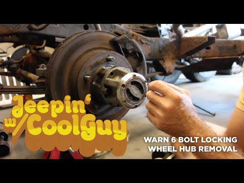 Jeep CJ7 76-81 narrow track axle 6 Bolt Warn Locking Hub Removal