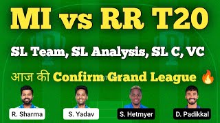 mi vs rr dream prediction | mumbai vs rajasthan dream prediction | dream team of today match