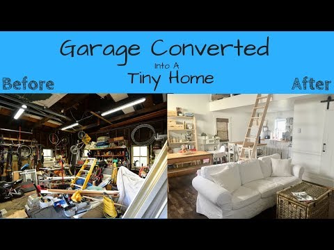 Converted a Garage into A Tiny Home, 400 sq feet + Loft