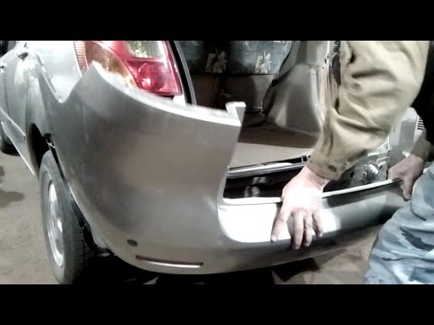 Как снять задний бампер