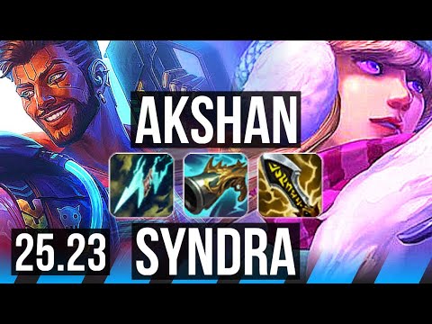 AKSHAN vs SYNDRA (MID) | KR Master | 25.23