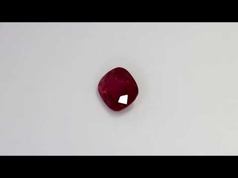 Ruby, cushion cut, 2.91 ct Video