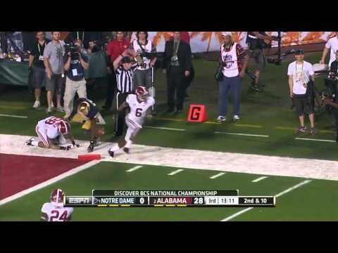 2013 BCS National Championship Alabama vs Notre Dame Highlights