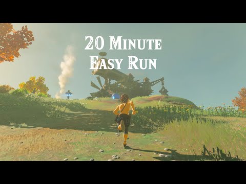 20 Minute Easy Run - Tarrey Town Loop - BotW Treadmill Virtual Run Along