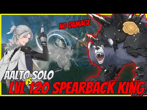 AALTO SOLO VS LVL 120 SPEARBACK KING! NO DAMAGE | WUTHERING WAVES