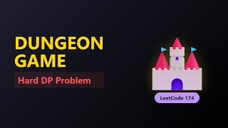 YouTube video 'Dungeon Game - Minimum Initial Health (LeetCode 174) Explained'