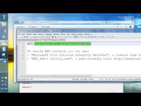 How to check ISO download with MD5 Checksum Utility