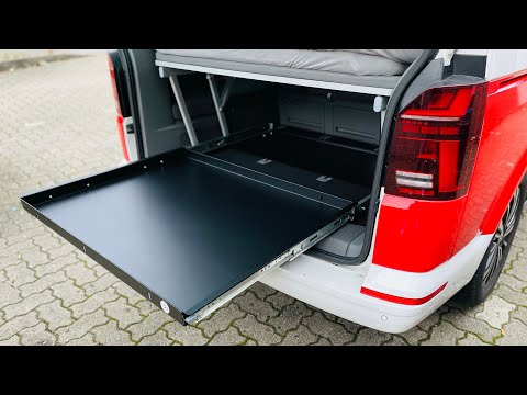 Grünthal Mobilcamping VW California Beach Ocean Coast T5 T6 T6.1 Multivan Alu Heckauszug Produktion