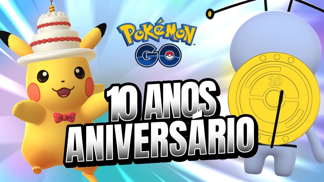 ANIVERSÁRIO DE 10 ANOS DO POKÉMON GO com GIMMIGHOUL BRILHANTE! ✨🎂