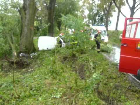 Dachowanie na trasie Rumienica  Łążyn