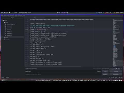 ArchMerge : 205 polybar modules A-Z : xbacklight