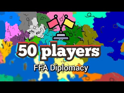 Europe Map, timelaps War Selection 50 players Event