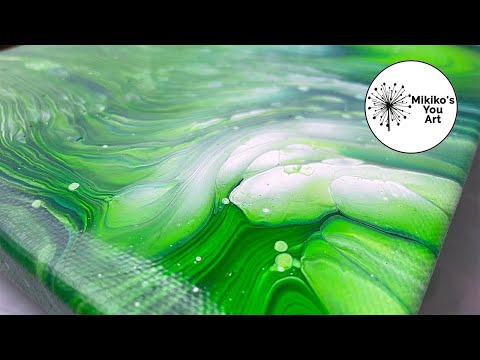 Cloud Pour Fluid Art/ “Born.” Acrylic paint/ フルイドアート/ポーリングアート/抽象画/現代アート