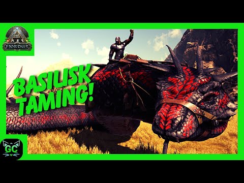 FINALLY Taming a High Level Basilisk! Ep:31 (ARK Fjördur)