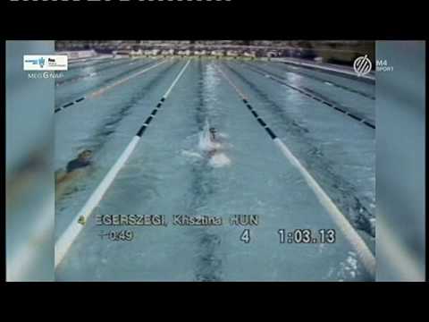 Egerszegi Krisztina második vb-győzelme,Perth,1991.január