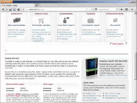 DotNetNuke Tutorial - Problems after upgrade: The editor is not saving - Video #298