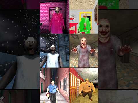 Baribie Granny 1 Vs Branny ll Vs Granny 3 Is Winter Season Vs Hide And Seek Granny Vs Mr MeatPolice+
