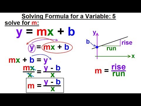 Algebra Ch 3 Formula Inequalities Absolute Value 1 of 38 Solving Formula for a Variable 1