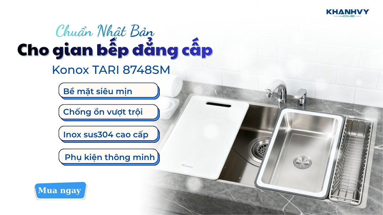 Chậu rửa bát Konox Tari 8748SM