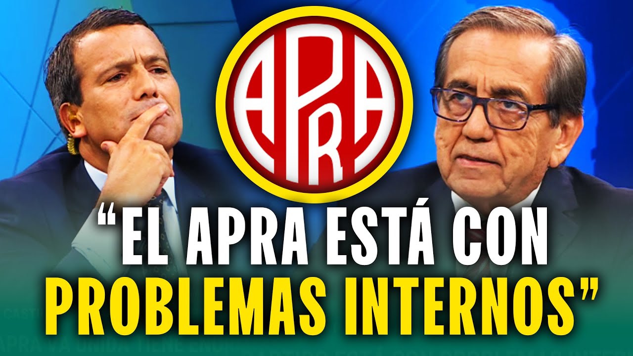 ¿Crisis en el partido de Alan García? Jorge del Castillo afirma que el APRA tiene problemas internos