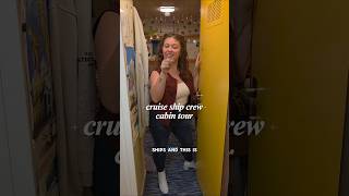90-second Cruise Ship Crew Cabin Tour on AIDAluna!#cruiseshipcrew #shiplife #crewlife #cabintour