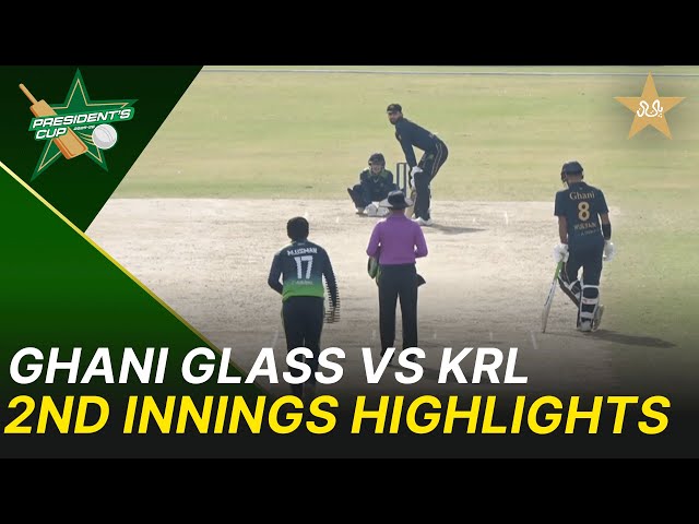 2nd Innings Highlights | Ghani Glass vs KRL | President’s Cup Grade I 2025-26 | PCB