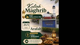 (🔴LIVE) 25-05-2026 Ustaz Rizal Azizan : Arafah