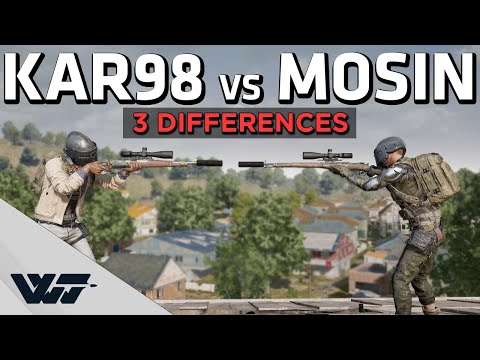 KAR98 VS MOSIN - 3 DIFERENCIAS QUE AFECTAN LA JUGABILIDAD - PUBG